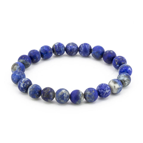 Pulsera de Lapislázuli Mate Bola Lisa