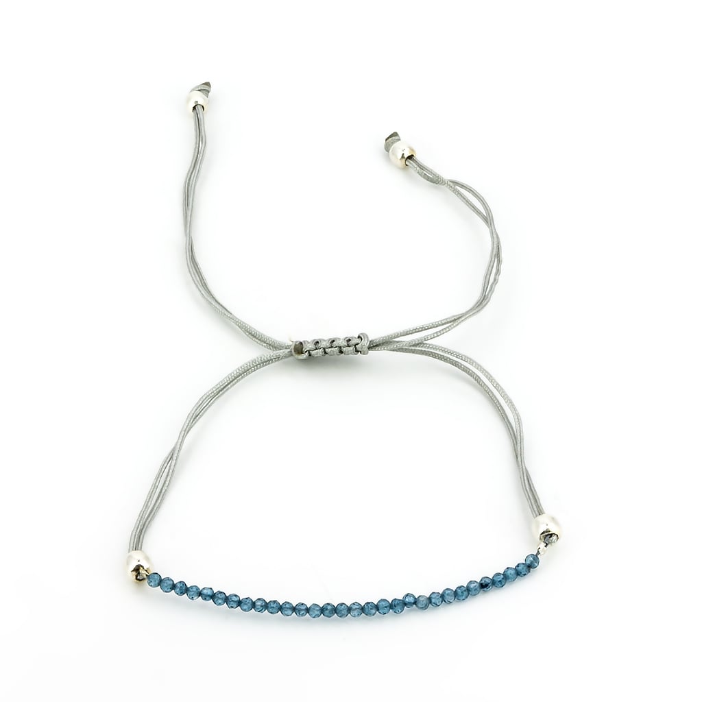 Pulsera de Apatito Macramé Bola Facetada