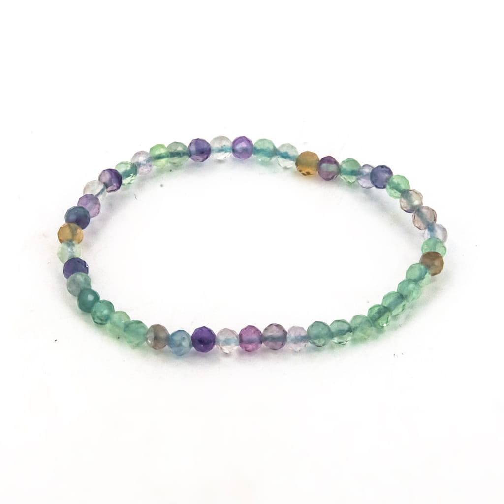 Pulsera de Fluorita Bola Facetada