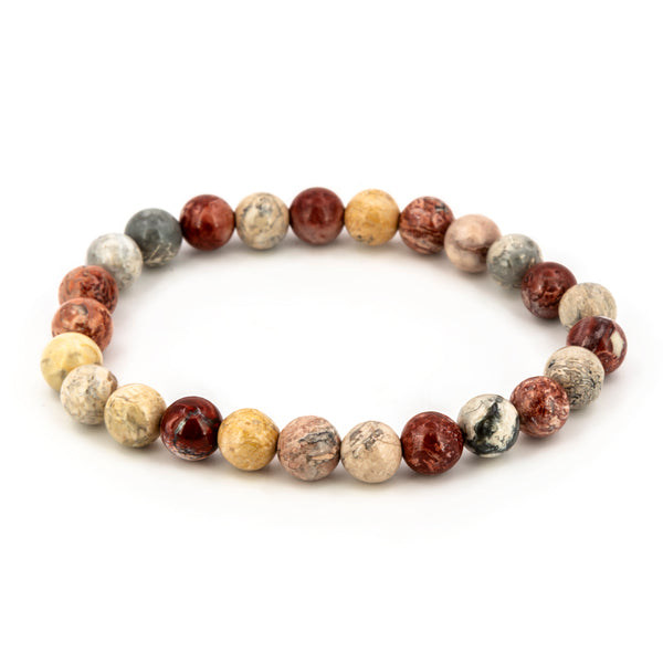 Pulsera de Jaspe Sardónice Bola Lisa