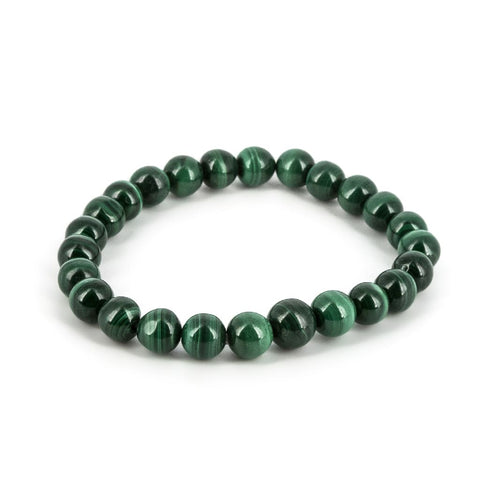 Pulsera de Malaquita Bola Lisa Congo