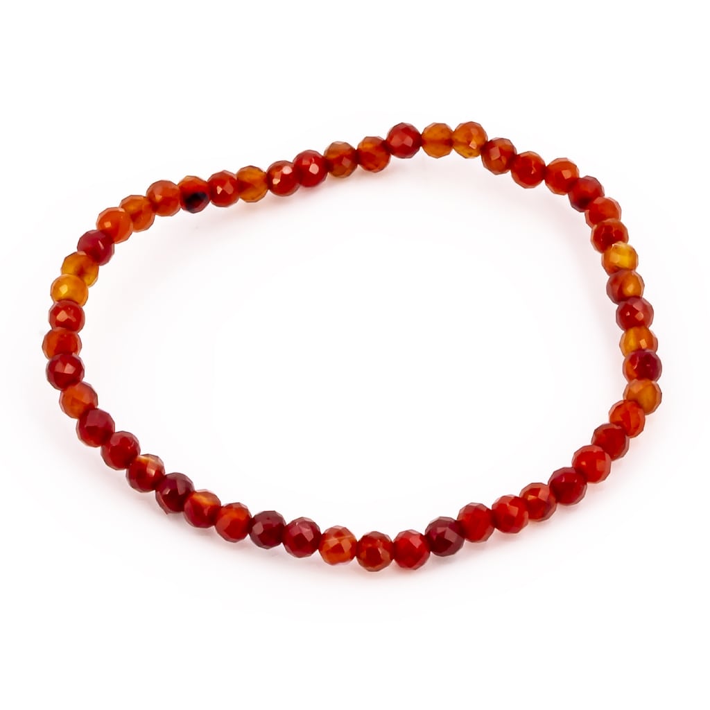 Pulsera de Jaspe Rojo Facetada