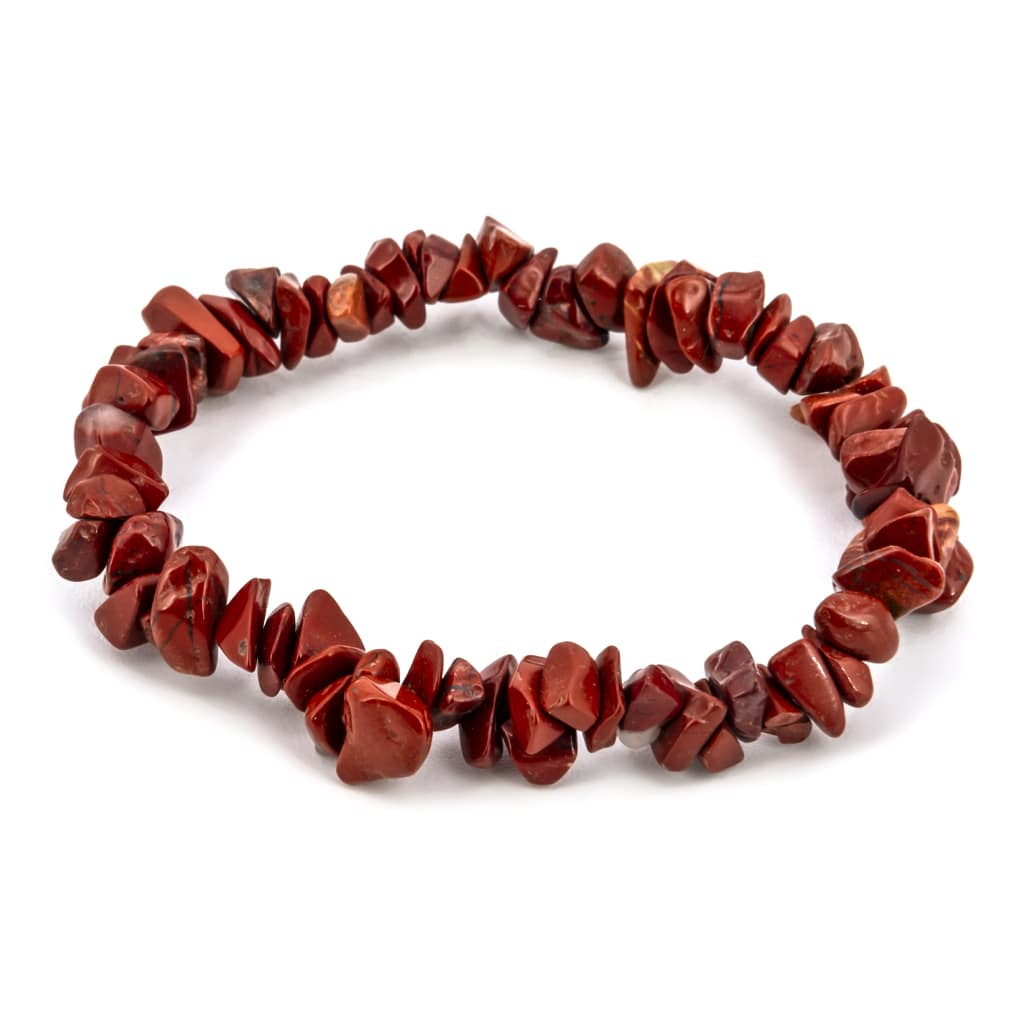 Pulsera de Jaspe Rojo Chip