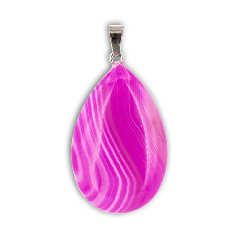 Colgante de Ágata Rosa Lágrima