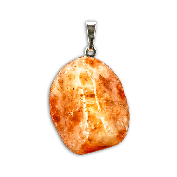 Colgante de Piedra Sol Rodado con Plata