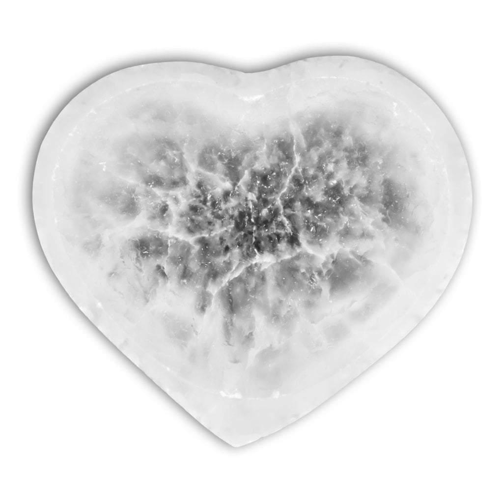 Cuenco de Selenita Corazón calidad extra