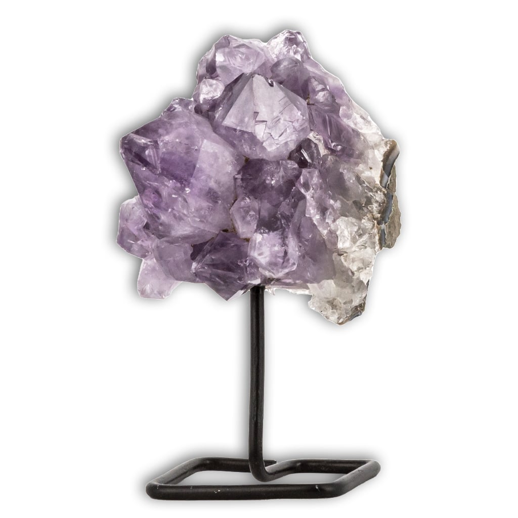 Drusa de Amatista en peana negra