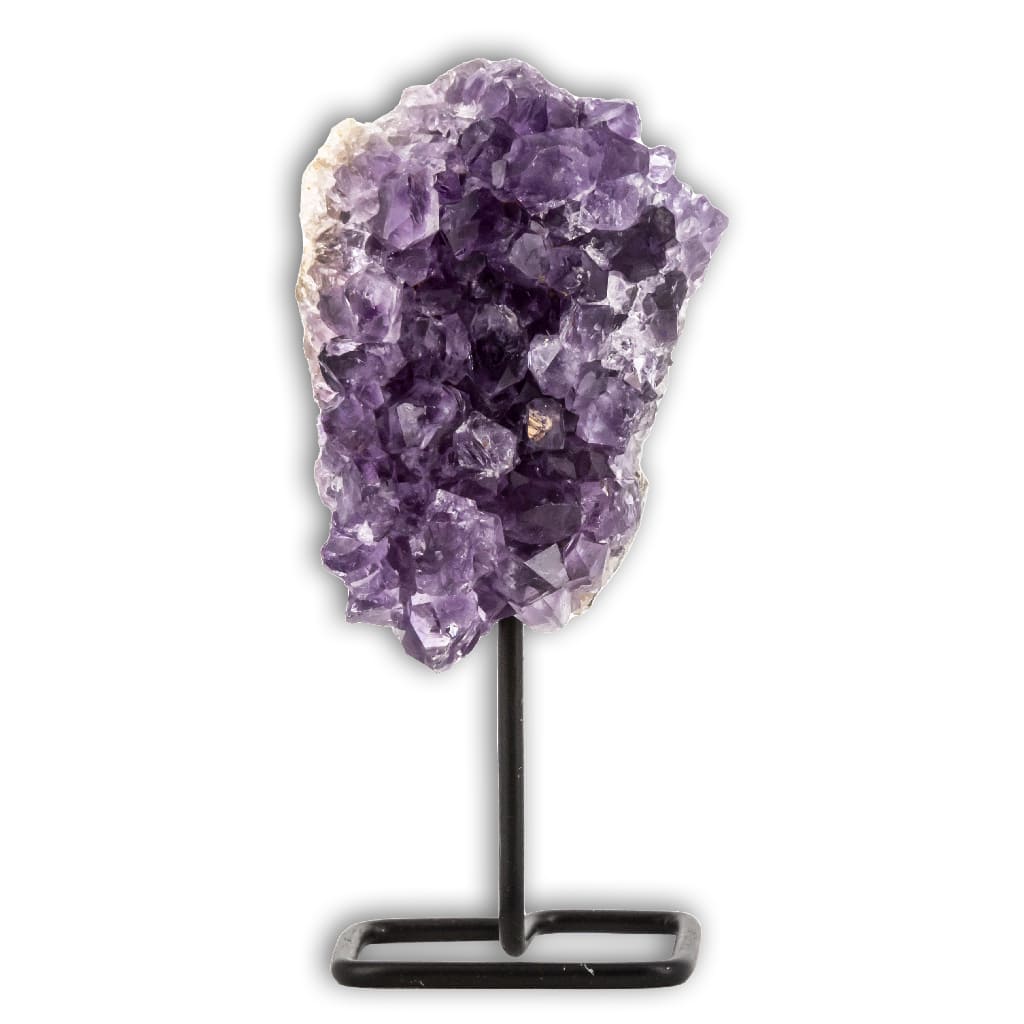 Drusa de Amatista en peana cristal