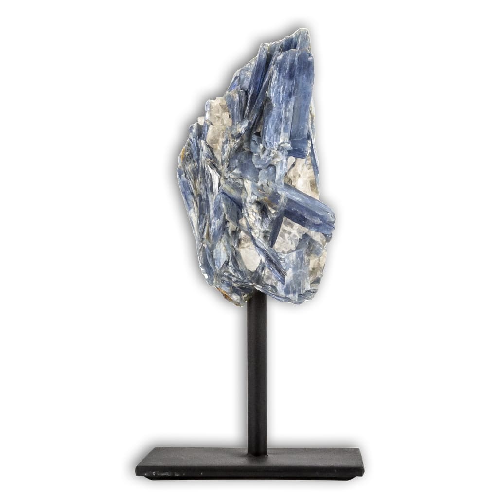 Cianita en peana cristales