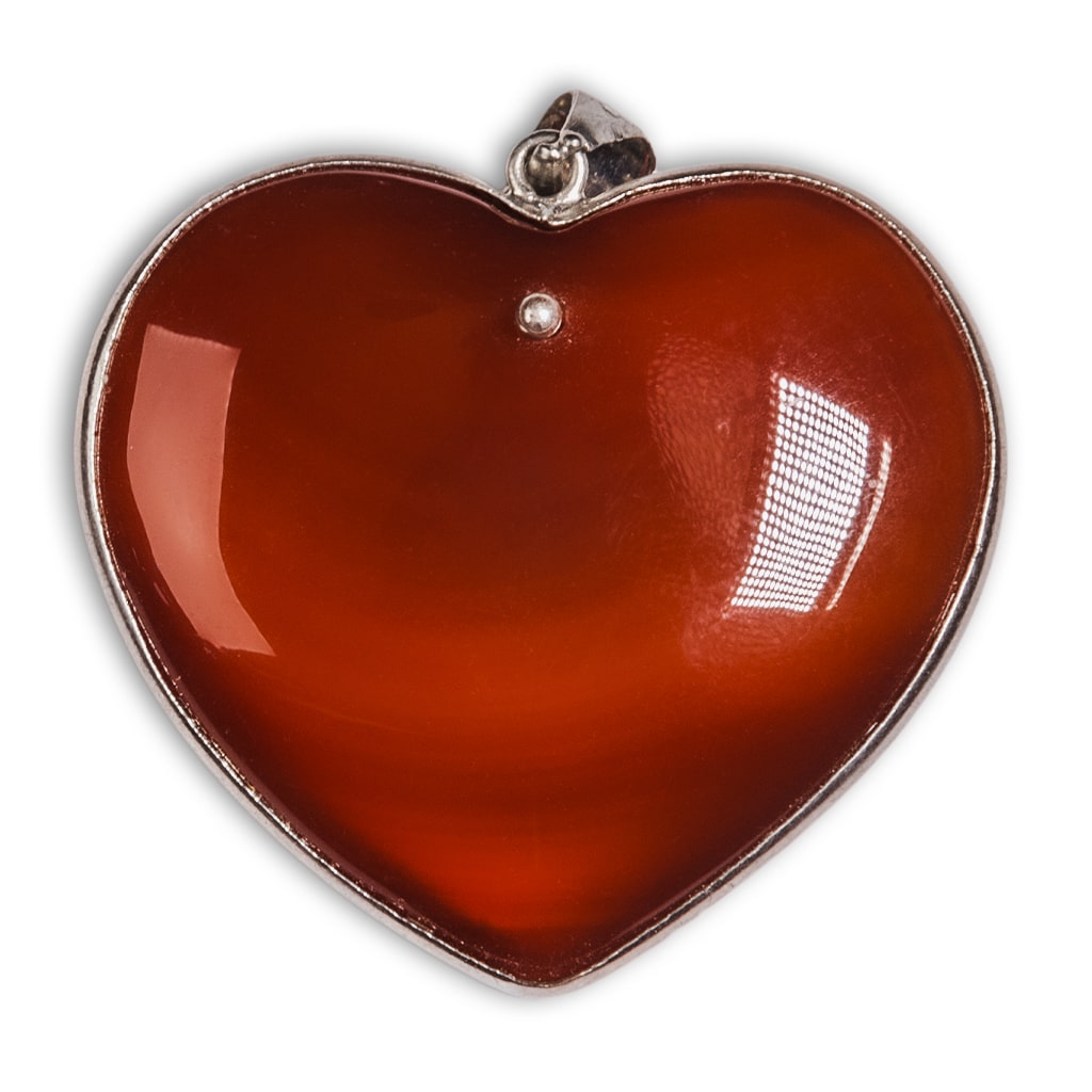 Colgante Corazon Cornalina