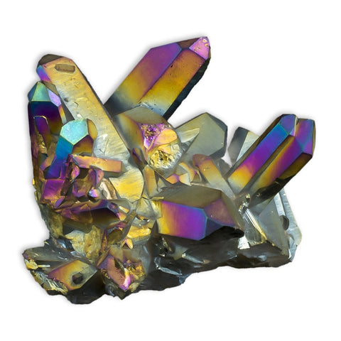 Drusa de cuarzo aqua aura