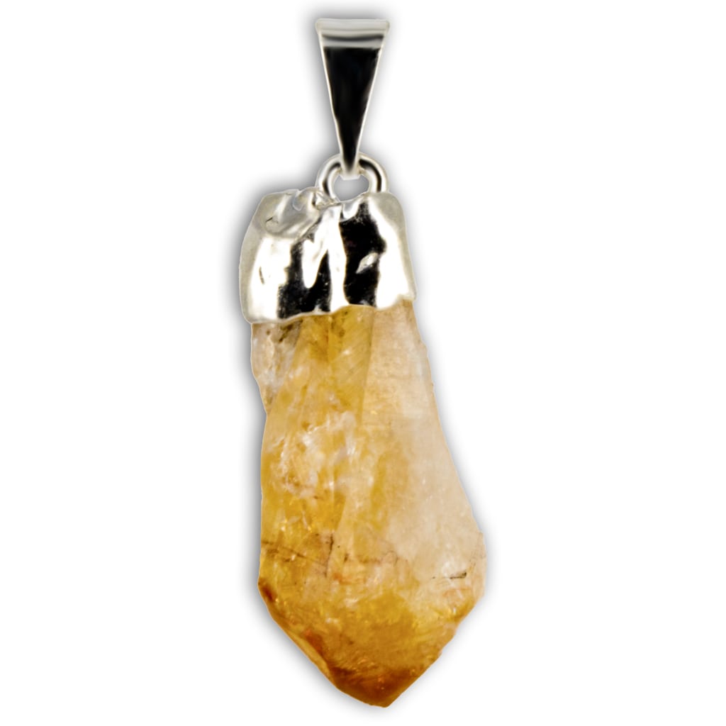 Colgante punta de citrino