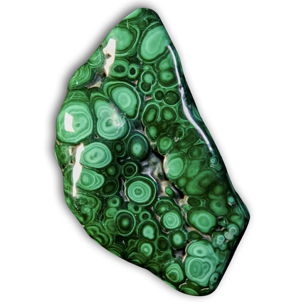 Malaquita pulida botroidal