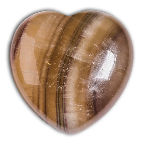Corazon de fluorita arcoiris