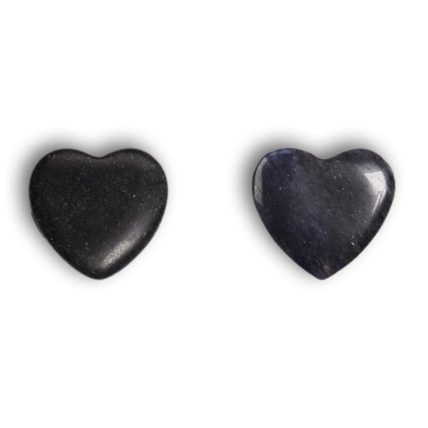 Corazón de Dumortierita perforado