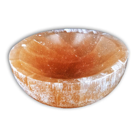 Cuenco de Selenita naranja