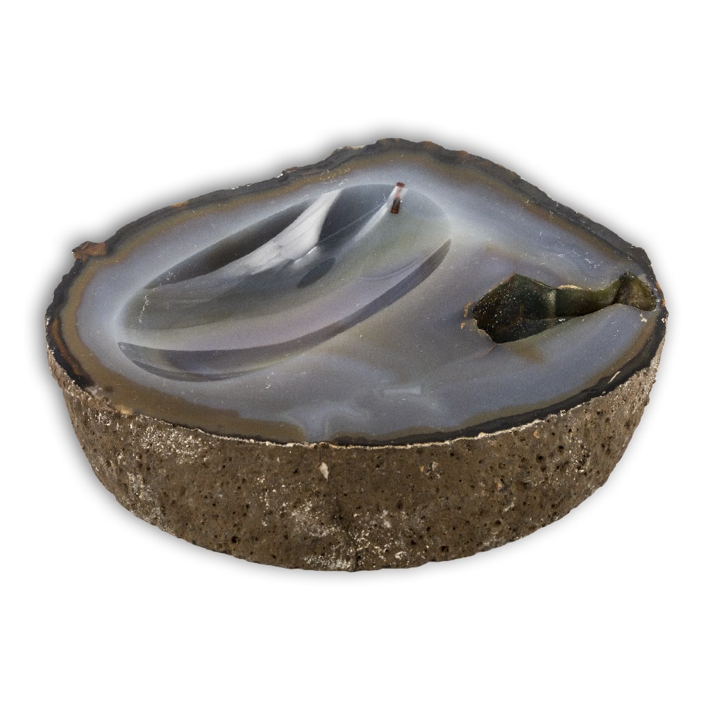 Cuenco de Ágata grande geodino