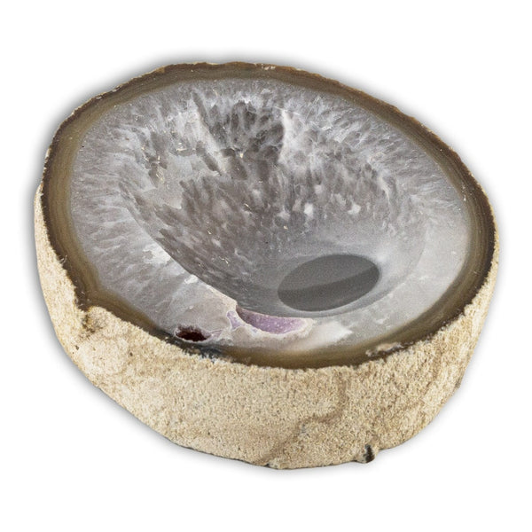 Cuenco de Ágata y Cuarzo pulido