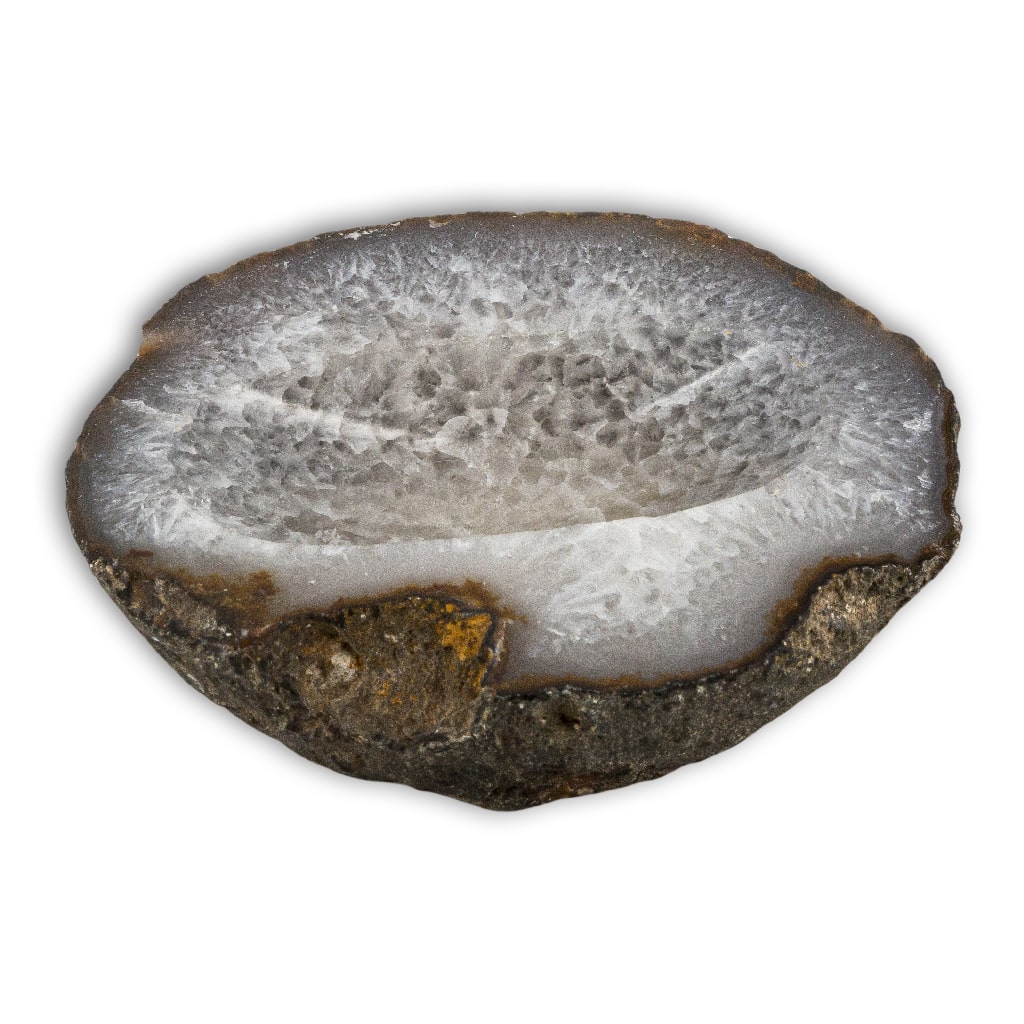 Cuenco de Ágata y Cuarzo blanco