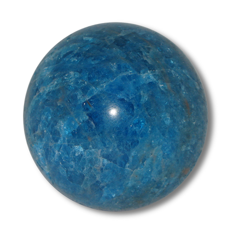 Esfera de Apatito de Madagascar azul
