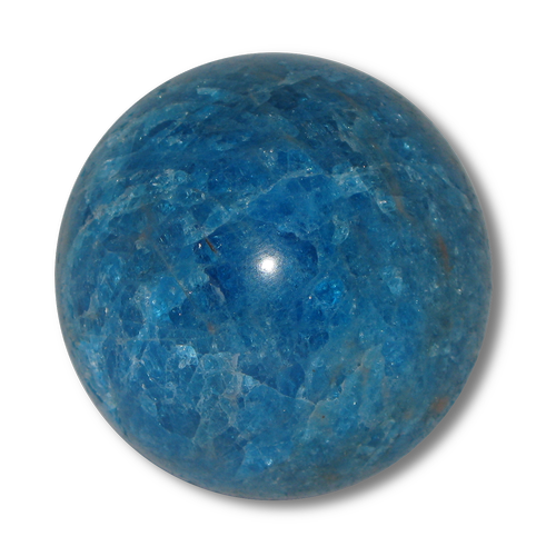 Esfera de Apatito de Madagascar azul