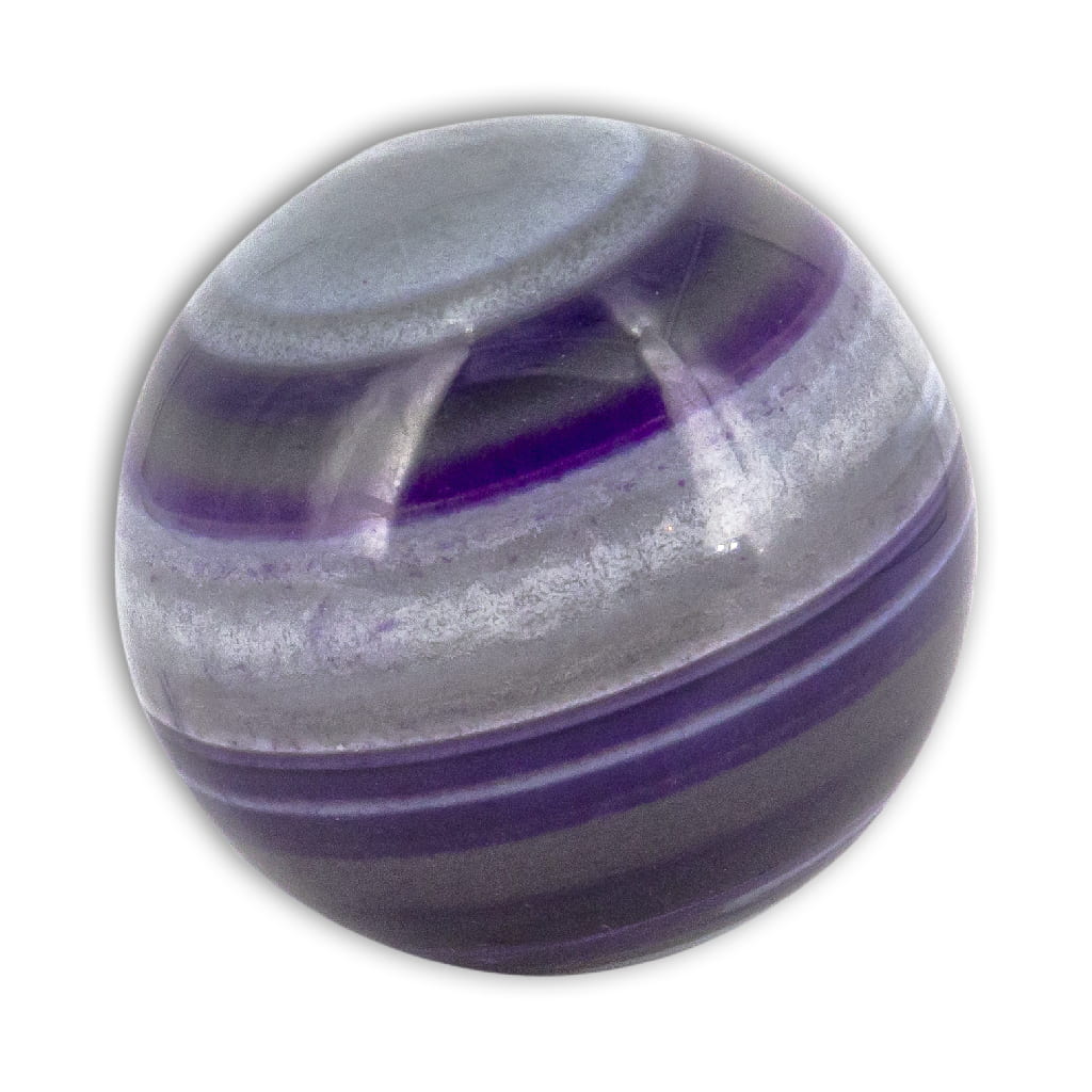 Esfera de Ágata Morada Bandeada