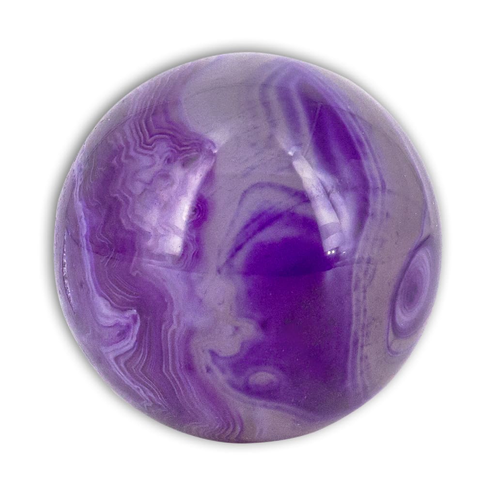 Esfera de Ágata Morada Bandeada