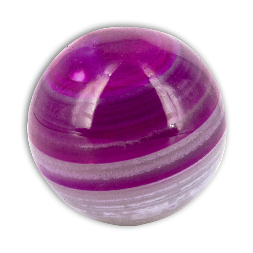 Esfera de Ágata Rosa Bandeada