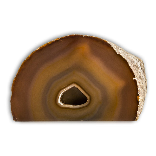 Geoda de Ágata base plana cornalina