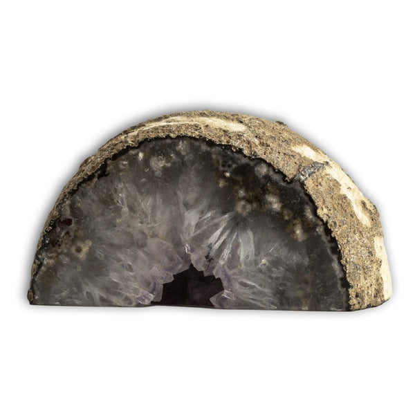 Geoda de Ágata base plana amatista