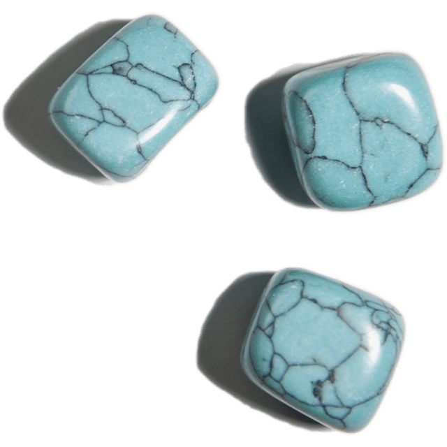 Turquoise Howlite Roll Piedras Rodadas