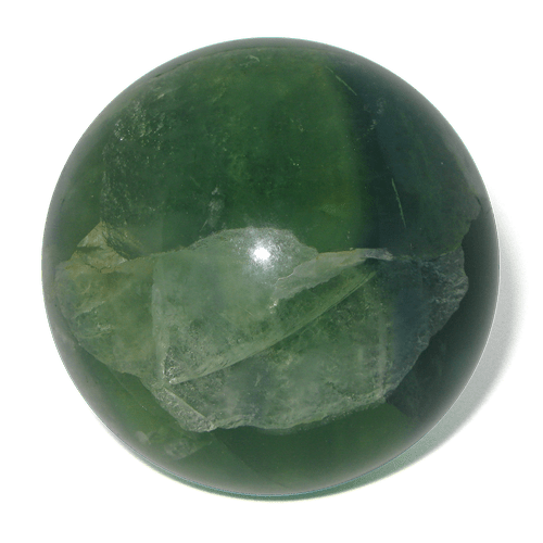 Esfera FLuorita verde y  morada bandeada