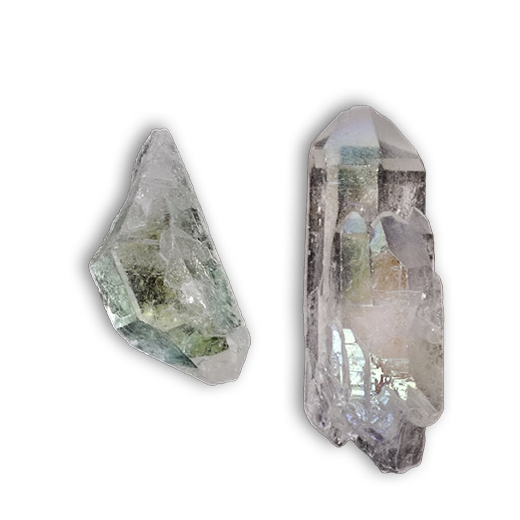 Punta Cuarzo Aqua Aura pequeña