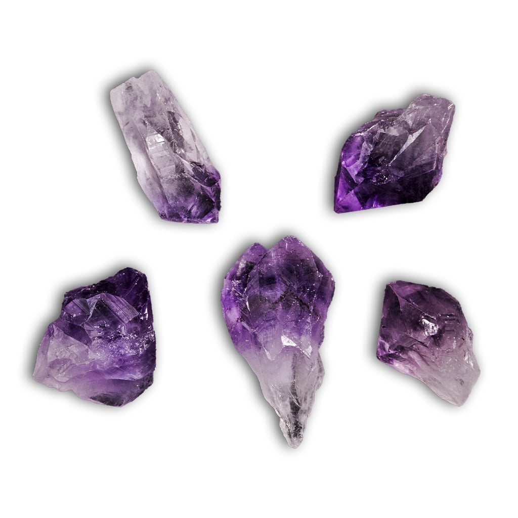 Punta de Amatista en bruto pequeña