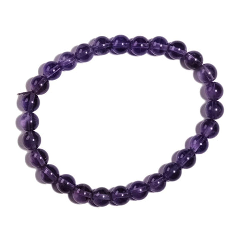 Pulsera de Amatista Bola Lisa