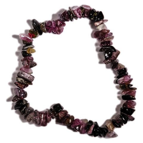 Pulsera Turmalina multicolor Chip