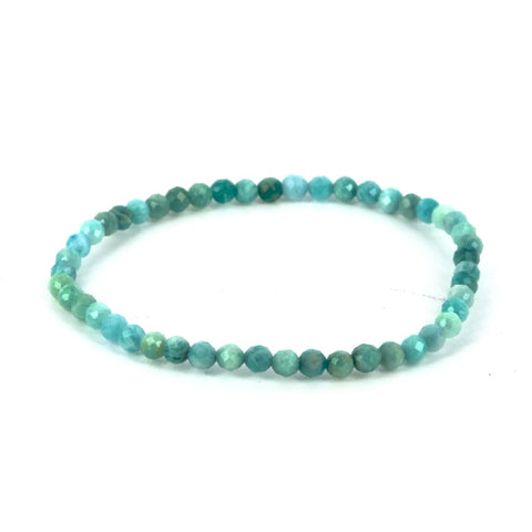 Pulsera de Amazonita Bola Facetada