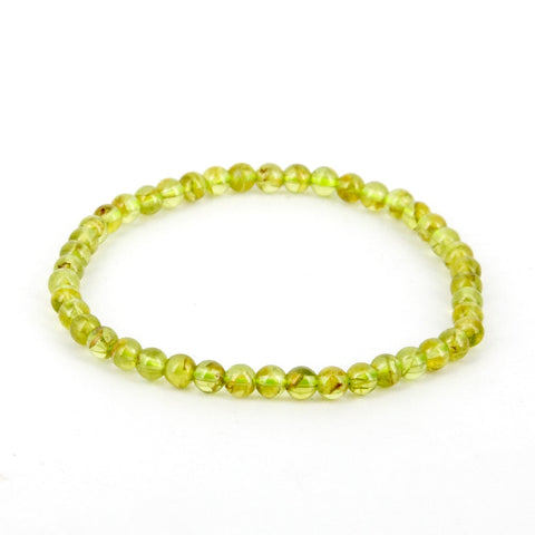 Pulsera de Peridoto Bola Lisa