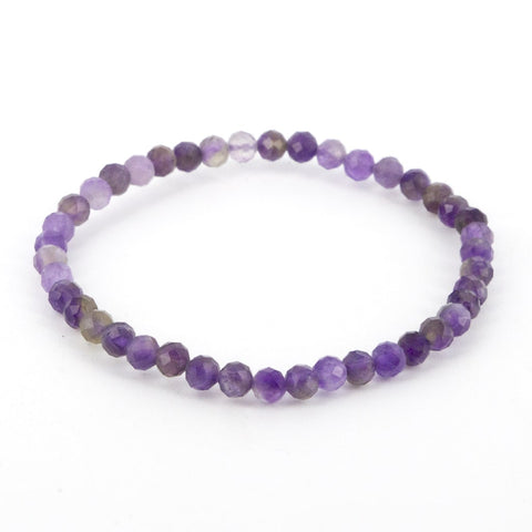 Pulsera de Amatista Bola Facetada