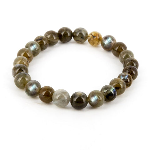 Pulsera de Labradorita Bola Lisa