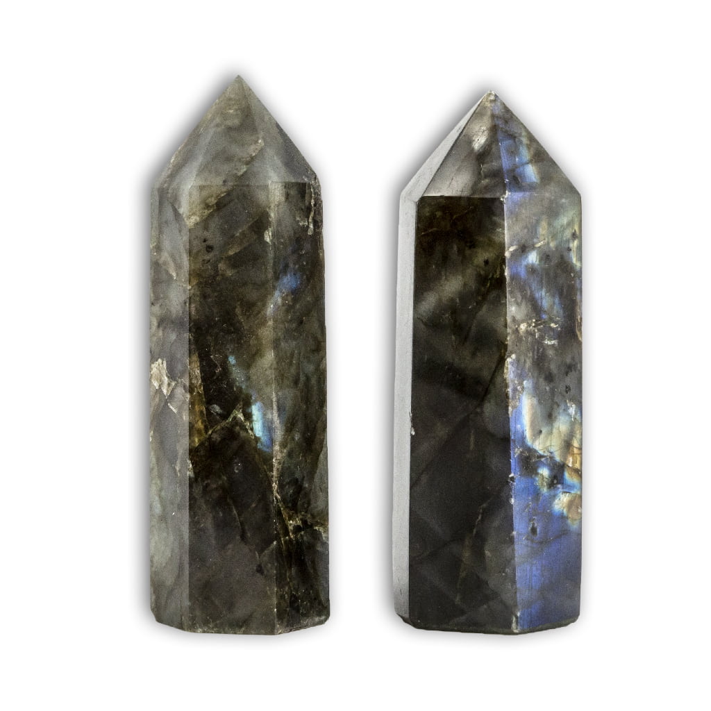 Punta de Labradorita con base plana