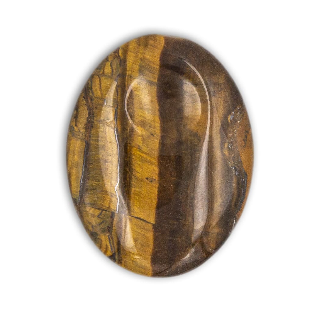 Rodado plano de Ojo de Tigre con hendidura