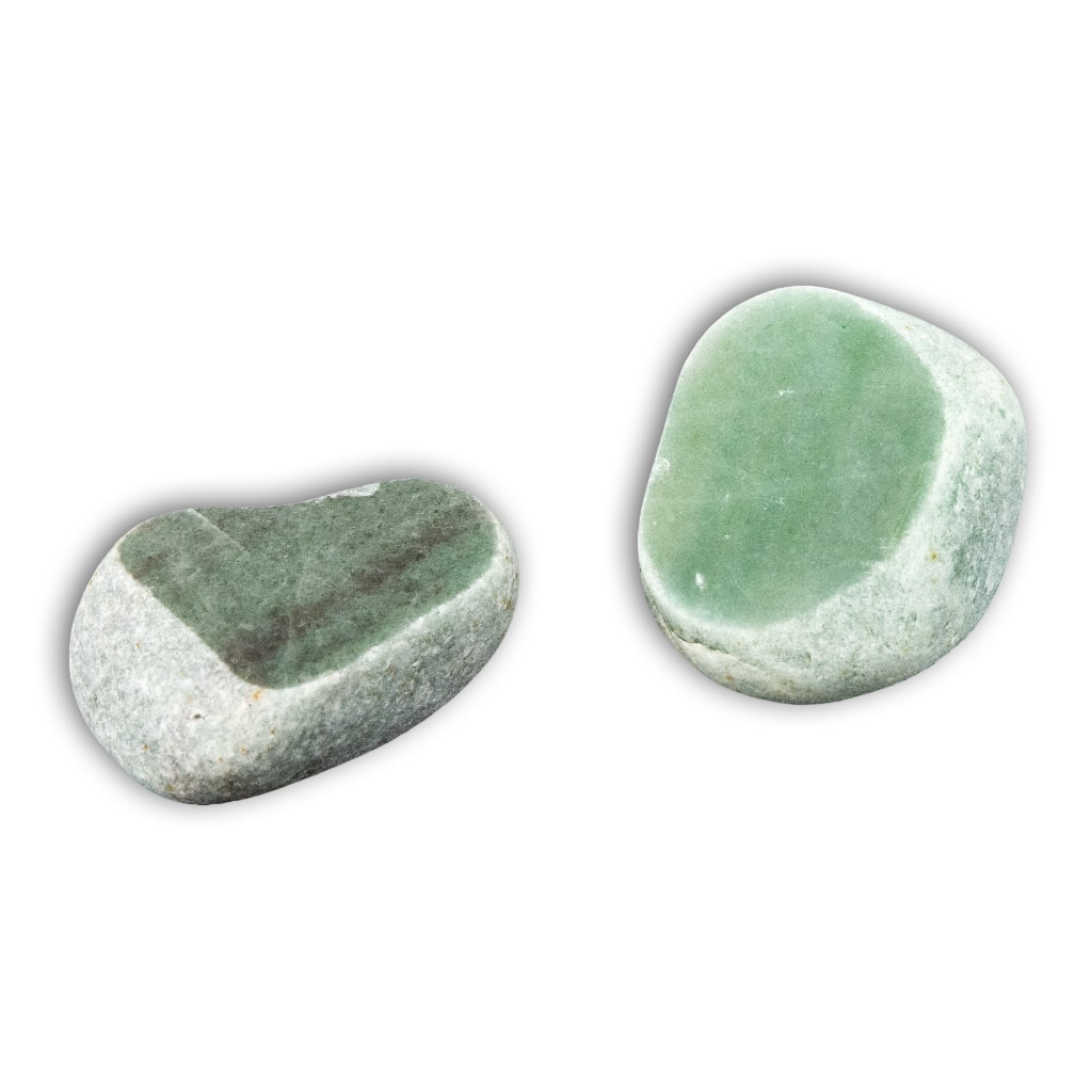 Rodado extra de Aventurina verde semipulido