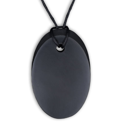 Colgante placa ovalada shungita