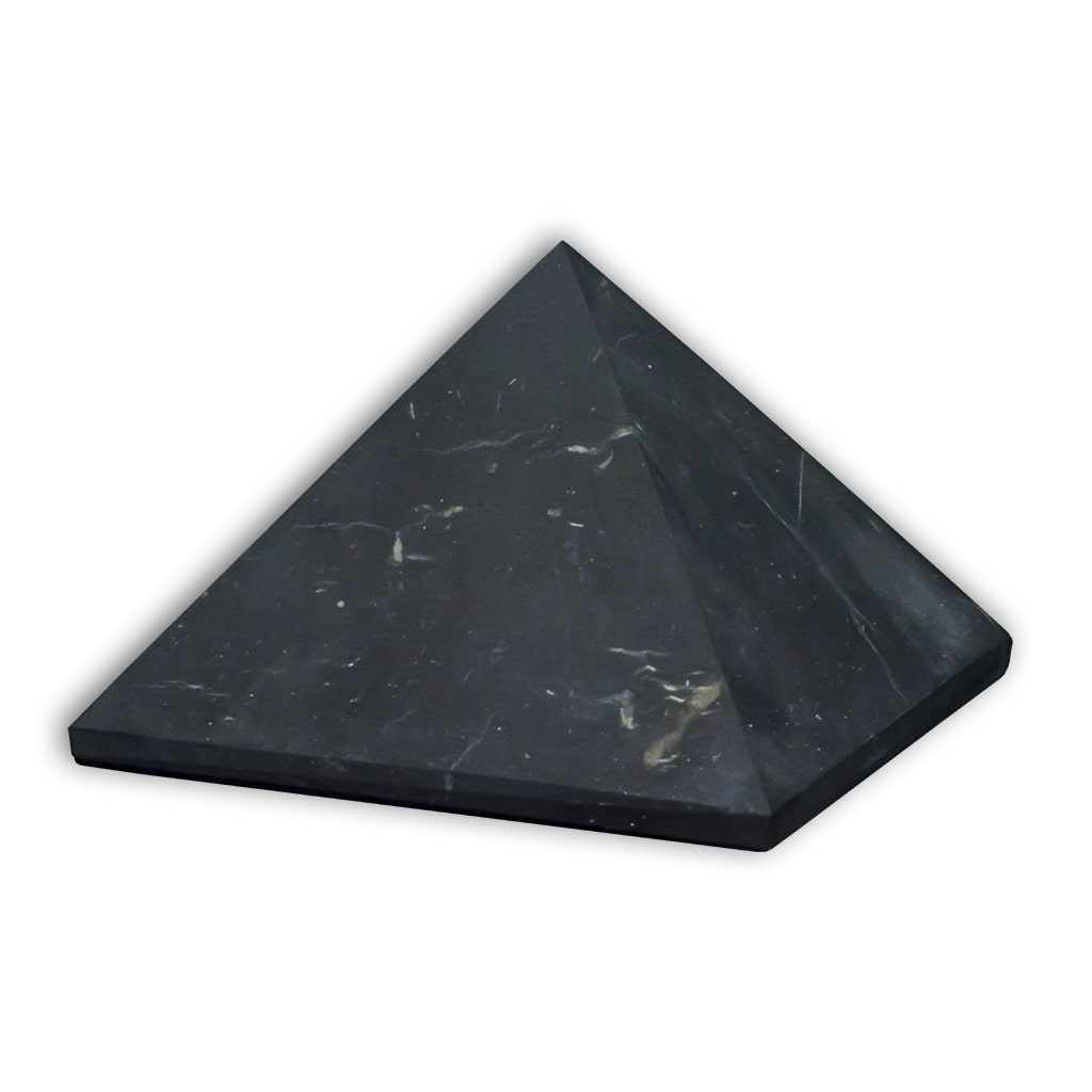Pirámide de Shungita sin pulir