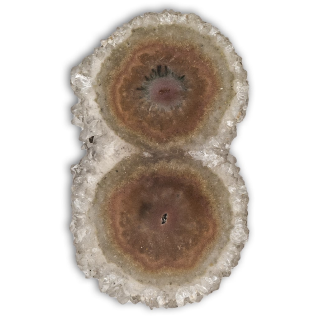 Estalactita de Calcedonia en rodaja