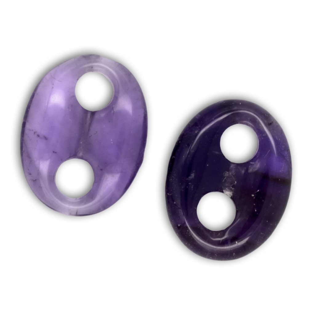 Cabujón de Amatista Oval Forma ocho