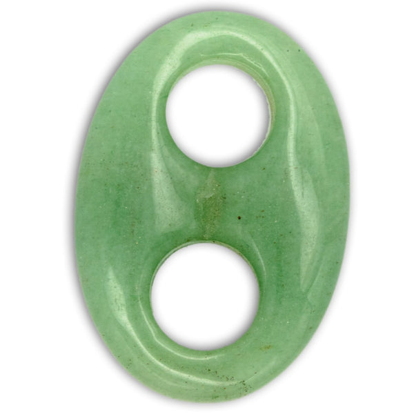 Cabujón de Aventurina verde Oval Forma ocho extra