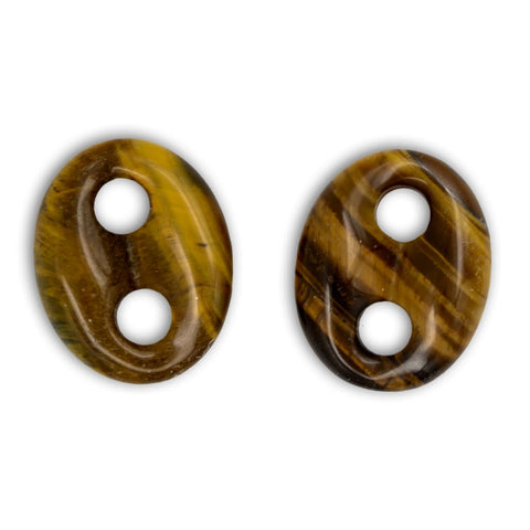 Cabujón de Ojo de Tigre Oval Forma ocho