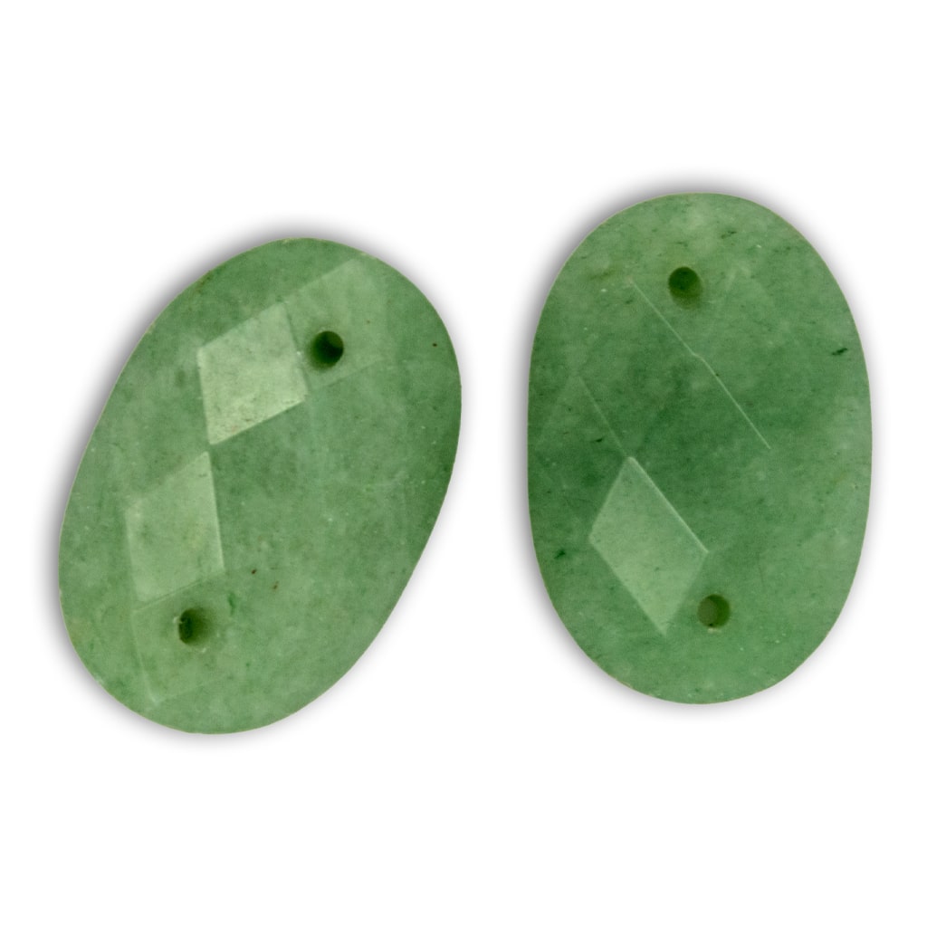 Cabujón de Aventurina verde facetado